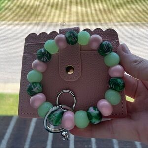 Palm tree wristlet and wallet